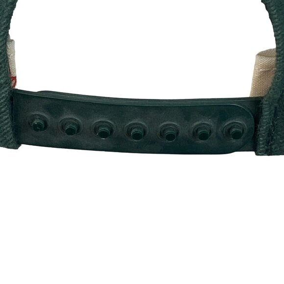 Vtg Coca Cola Monsters of the Gridiron Snapback USA Denim Green Hat Cap w Pin - Picture 8 of 14